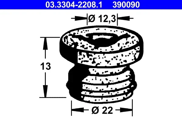 Uzaver nadrzky na brzdovou kapalinu ATE 03.3304-2208.1