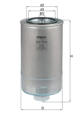 Palivový filtr MAHLE KC214