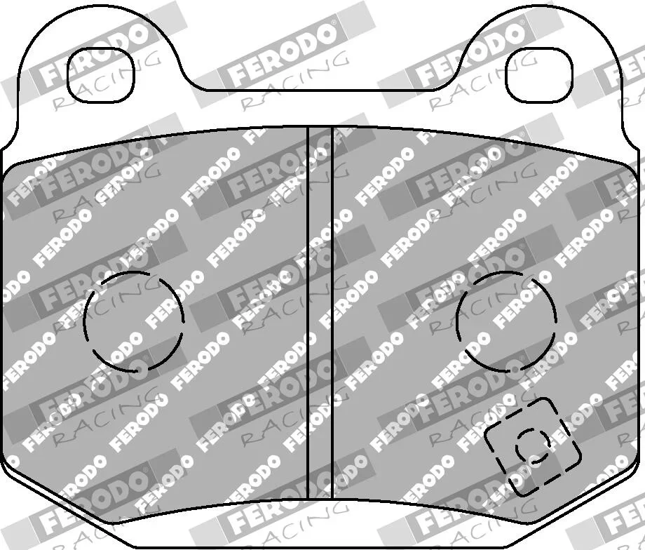 Sada brzdových destiček, kotoučová brzda FERODO RACING FCP1562W