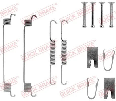 Sada příslušenství, brzdové čelisti QUICK BRAKE 105-0789
