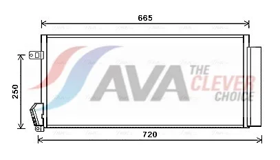 Kondenzátor, klimatizace AVA Clever Choice FTA5396D