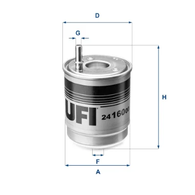 Palivový filtr UFI 24.160.00 – OE 31922-H6970