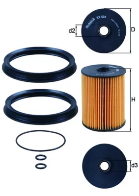 Palivový filtr KNECHT KX504D