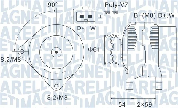 generátor MAGNETI MARELLI 063731143010