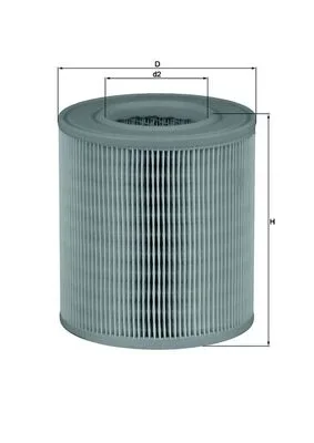 Vzduchový filtr MAHLE LX1253 – OE 4F0133843A