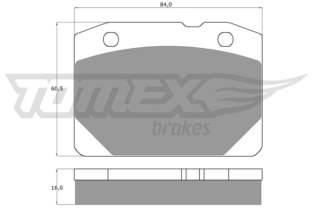 Sada brzdových destiček, kotoučová brzda Tomex Brakes TX10-31