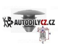RO A11888 Příchytka čalounění - 10 ks