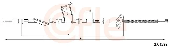 Tažné lanko, parkovací brzda COFLE 17.4235 – OE 47560S9AE01