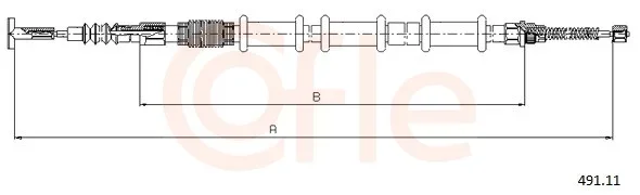 Tazne lanko, parkovaci brzda COFLE 491.11 – OE 46547547