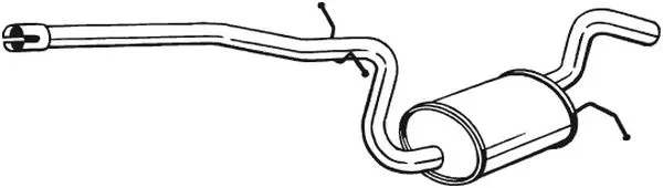 Stredni tlumic vyfuku BOSAL 285-457 Stredni tlumic vyfuku BOSAL 285-457