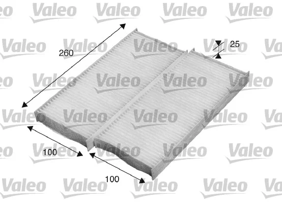 Filtr, vzduch v interiéru VALEO 715520