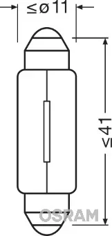 Zarovka, dverni svetlo ams-OSRAM 6421