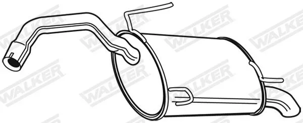 Zadni tlumic vyfuku WALKER 22841