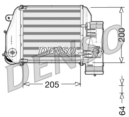Chladič turba DENSO DIT02024 Chladič turba DENSO DIT02024