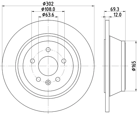 Brzdový kotouč HELLA 8DD355119-151