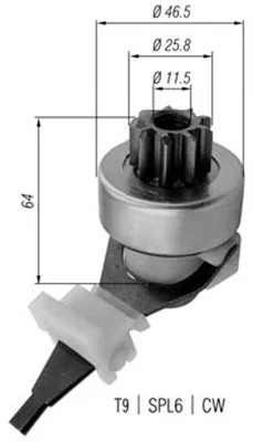 Pastorek, startér MAGNETI MARELLI 940113020421 Pastorek, startér MAGNETI MARELLI 940113020421