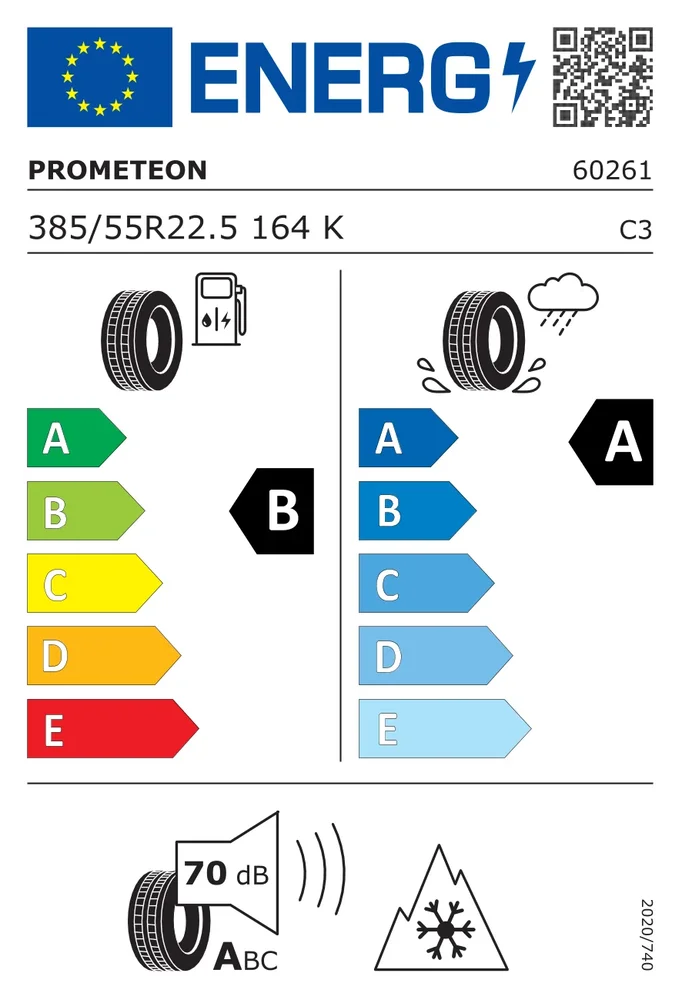 385/55R22.5 CPM R02PT PROMETEON 385/55R22.5CPMR02PT
