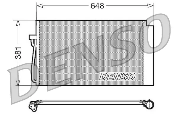 Kondenzátor, klimatizace DENSO DCN05017