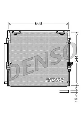 Kondenzátor, klimatizace DENSO DCN50036 – OE 8846060400
