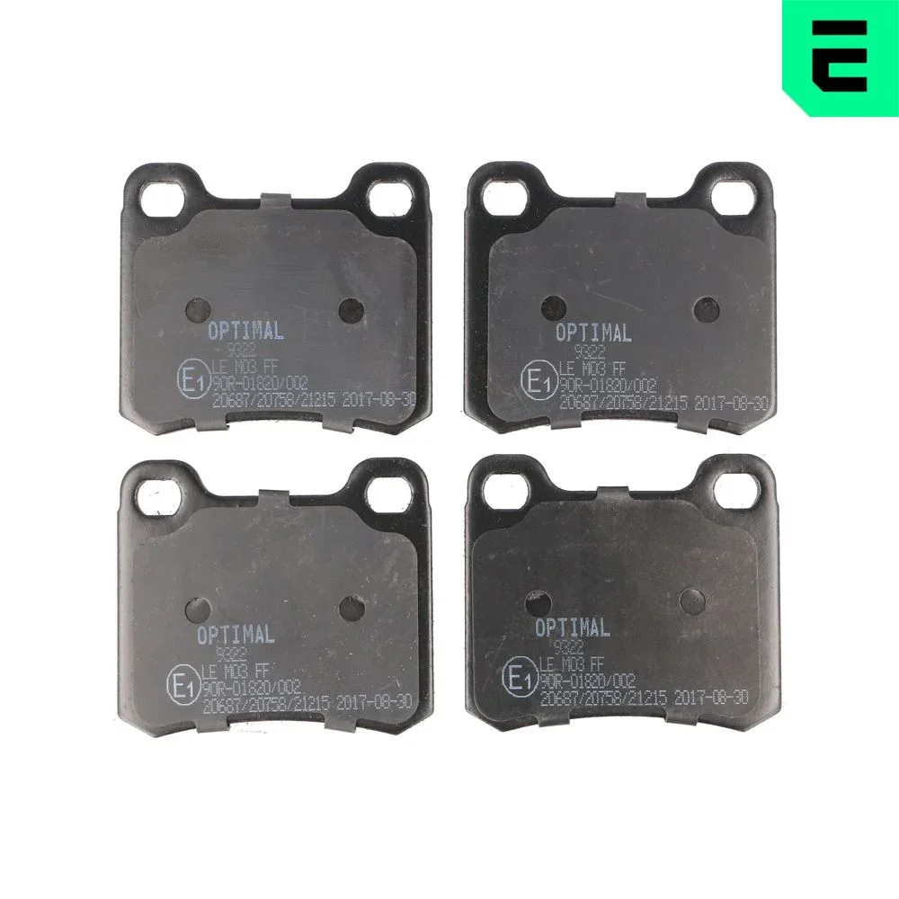 Sada brzdových destiček, kotoučová brzda OPTIMAL BP-09322