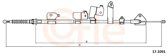 Tazne lanko, parkovaci brzda COFLE 17.1091 – OE 4643002121