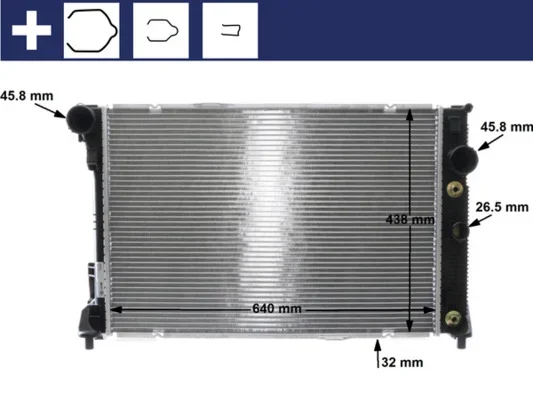 Chladič, chlazení motoru MAHLE CR1176000S