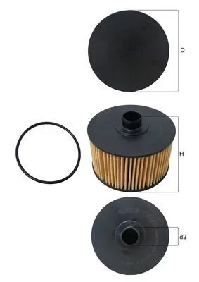 Olejový filtr KNECHT OX968D
