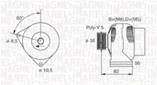 generátor MAGNETI MARELLI 063731305010