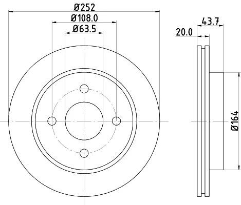 Brzdové kotouče Starline PB2326 Brzdové kotouče Starline PB2326