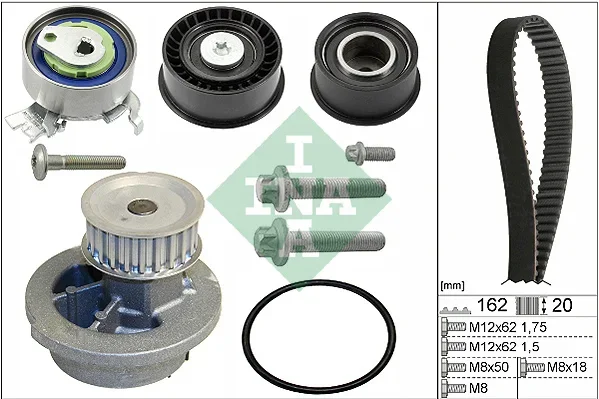 Vodni pumpa + sada ozubeneho remene Schaeffler INA 530044330