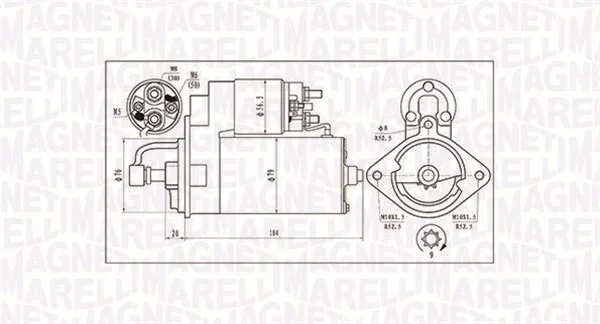 Startér MAGNETI MARELLI 063720984010