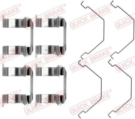 Sada prislusenstvi, oblozeni kotoucove brzdy QUICK BRAKE 109-1158