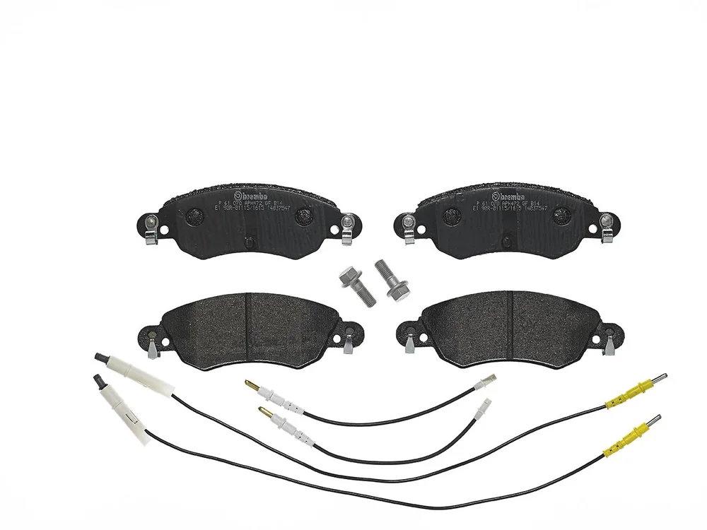 Sada brzdových destiček, kotoučová brzda BREMBO P61070