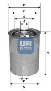 Palivový filtr UFI 24.327.00