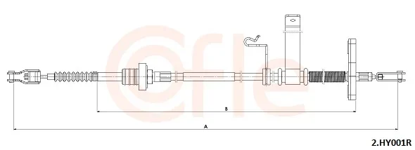 Tazne lanko, ovladani spojky COFLE 2.HY001R – OE 415100X911