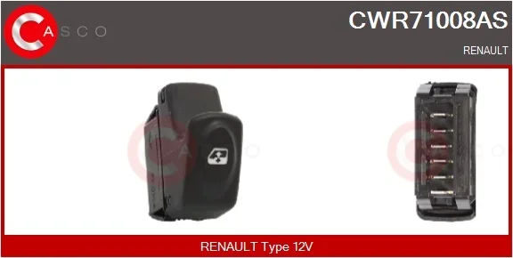 Spínač, zvedací zařízení oken CASCO CWR71008AS Spínač, zvedací zařízení oken CASCO CWR71008AS