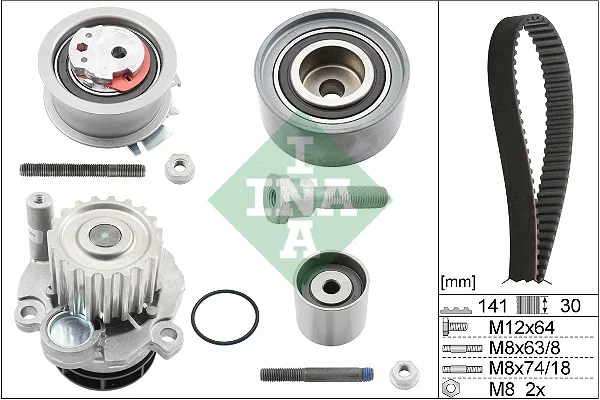 Vodni pumpa + sada ozubeneho remene Schaeffler INA 530046330