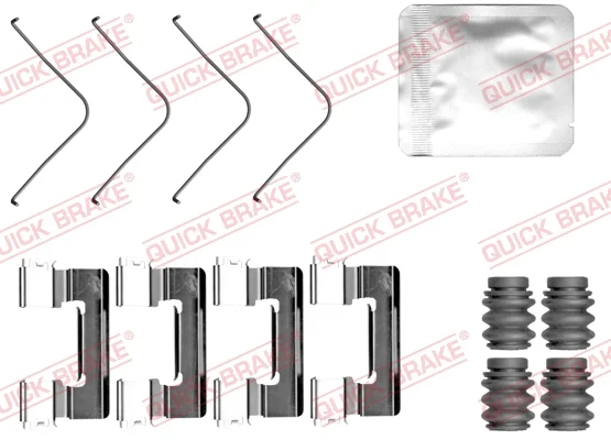Sada příslušenství, obložení kotoučové brzdy QUICK BRAKE 109-0163