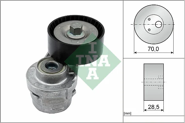 Napinaci rameno, zebrovany klinovy remen Schaeffler INA 533006120
