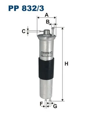 FI PP832/3 Filtr palivový FILTRON