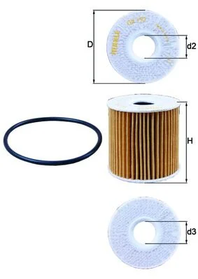 Olejový filtr MAHLE OX192D