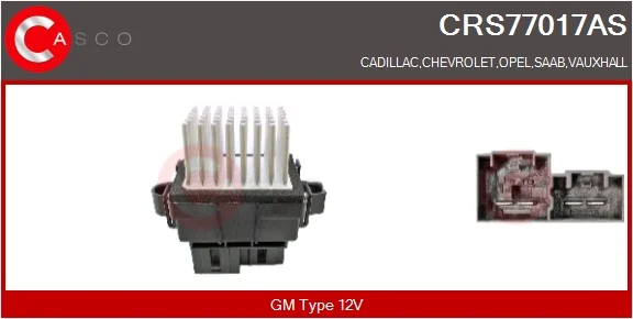 Odpor, vnitřní tlakový ventilátor CASCO CRS77017AS Odpor, vnitřní tlakový ventilátor CASCO CRS77017AS