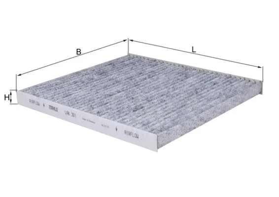 Filtr, vzduch v interiéru MAHLE LAK301