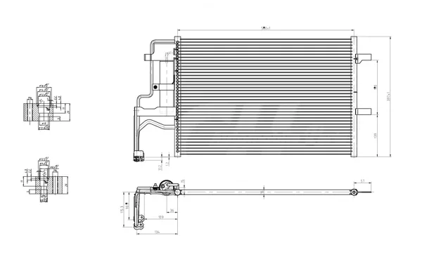 CHLADIČ KLIMATIZ.MAZDA 3 2.0 16V 03- HART 606113
