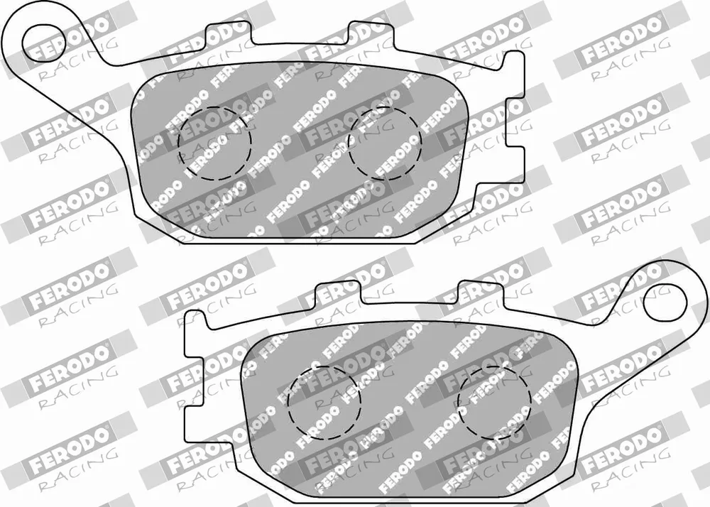 Sada brzdových destiček, kotoučová brzda FERODO RACING FDB754EF