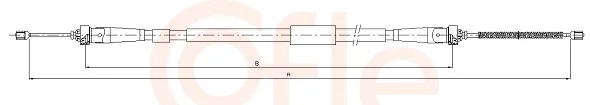 Tazne lanko, parkovaci brzda COFLE 11.6604 – OE 365315806R