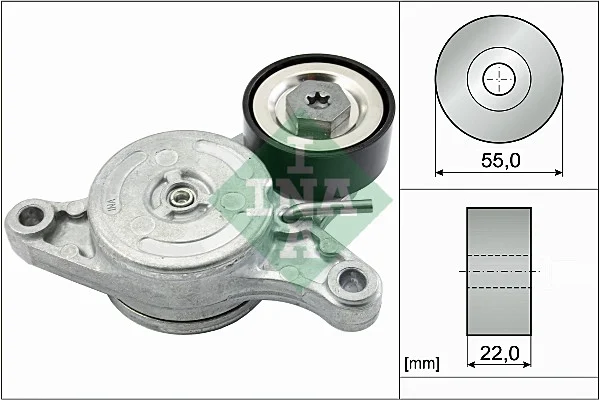 Napinaci rameno, zebrovany klinovy remen Schaeffler INA 534042010