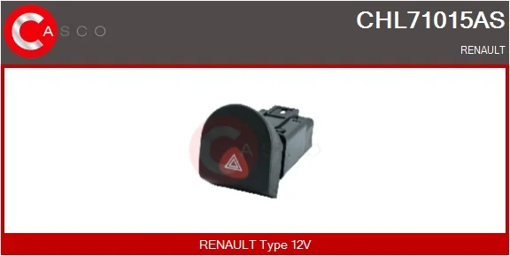 Vypínač výstražných blikačů CASCO CHL71015AS – OE 7700523539