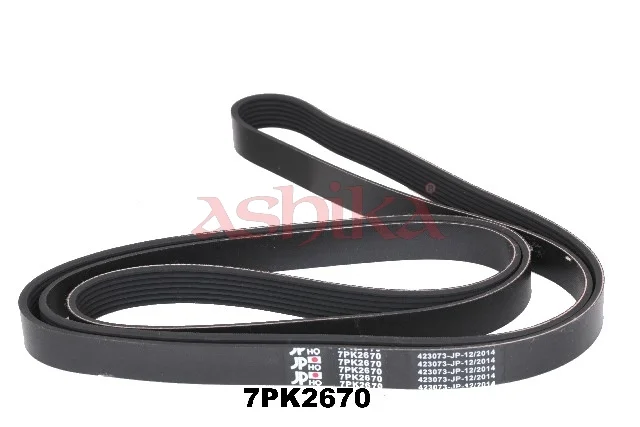 ozubený klínový řemen ASHIKA 112-7PK2670 – OE 11720-5X29E ozubený klínový řemen ASHIKA 112-7PK2670 – OE 11720-5X29E