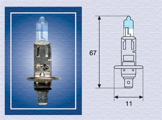 Zarovka, hlavni svetlomet MAGNETI MARELLI 002587100000